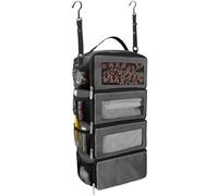 Olosar Suitcase Organizer, Travel Luggage Organizer Portable Hanging Travel Shelves Collapsible Hanging Packing Cubes for Carry on Suitcase, Dark Grey-S, S