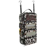 Olosar Suitcase Organizer, Travel Luggage Organizer Portable Hanging Travel Shelves Collapsible Hanging Packing Cubes for Carry on Suitcase, Leopard Print