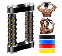 OLOSUN Rip Stick Efficient Quick Strength Training, Upper Body, Shoulder, Joint Ripstick Exercise Equipment, Portable High Gloss Aluminum aAlloy Rip Stick Workout, Stable Adjustable Resistance Band