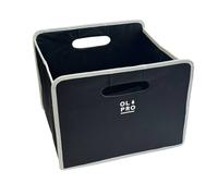 Olpro 24L Folding Storage Box Black With Handles Olpro Multicolor