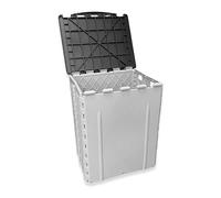 OLPRO 30 L Foldable Camping Dustbin - Heavy-Duty Waterproof Outdoor Bin with Carry Handles - Caravan, Motorhome, Tent & Picnic Waste Storage & Organizer