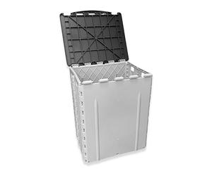 OLPRO 30 L Foldable Camping Dustbin - Heavy-Duty Waterproof Outdoor Bin with Carry Handles - Caravan, Motorhome, Tent & Picnic Waste Storage & Organizer
