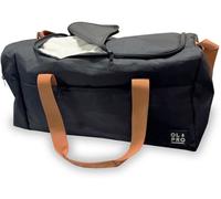 OLPRO 40L Holdall Bag - Waterproof Travel & Gym Duffel with Padded Strap, Hard Base & Multiple Pockets - Weekend, Sports & Day Trip Bag for Sports, Gym, Yoga, Swim - Orange