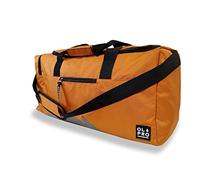 OLPRO 40L Holdall Bag - Waterproof Travel & Gym Duffel with Padded Strap, Hard Base & Multiple Pockets - Weekend, Sports & Day Trip Bag for Sports, Gym, Yoga, Swim - Orange