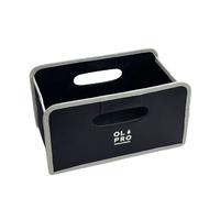 Olpro 6L Folding Storage Box Black With Handles Olpro Multicolor