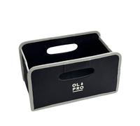 OLPRO 6L Folding Storage Box - Grey Fabric Storage Box | Collapsible Cube for Kallax Shelves, Wardrobe or Bedroom | Soft Tidy Box for Clothes, Toys & Office Supplies