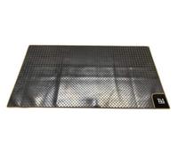 Olpro Awning Tunnel Mat 1500mm X 800mm Black Rubber Checker Board With Orange Edge Trim