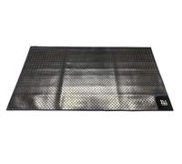 Olpro Awning Tunnel Mat 1500mm x 800mm Black Rubber with Blue Edge Trim Olpro Multicolor