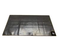 OLPRO Awning Tunnel Mat - 1500mm x 800mm Easy Clean Awning/Tent/Caravan Mat - Orange Trim for campervans and motorhomes