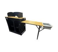 OLPRO Bamboo Camp Kitchen with side Table