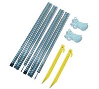 OLPRO Tent Canopy Pole Set 2 x 180cm, Camping, Replacements, Aluminium, Outdoors, includes 2 x plastic pegs and 4.5m guy lines