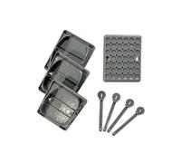 OLPro Caravan Jack Pads with Pins, Heavy Duty Stabiliser Foot Pads, Pack of 4