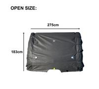 OLPRO Caravan Front Towing Cover - Waterproof Caravan Front Cover for Swift, Bailey & More - Fits 17-23ft Caravans - Heavy Duty Vehicle Protector with Reflective Panels & Towing Straps