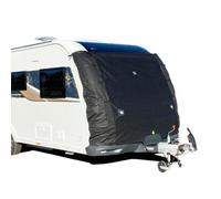 OLPRO Caravan Front Towing Cover - Waterproof Caravan Front Cover for Swift, Bailey & More - Fits 17-23ft Caravans - Heavy Duty Vehicle Protector with Reflective Panels & Towing Straps