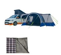 OLPRO Cocoon Breeze® v2 Campervan Awning - Carpet - Blue - Carpet