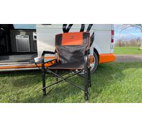 OLPRO Directors Chair - Orange & Black - 2 x Chair