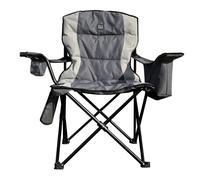 Olpro Henwick Padded Folding Camp Chair Grey & Charcoal Olpro Multicolor
