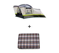 OLPRO Hive Poled - 6 Berth Festival and Holiday Tent (3x Sleeping Pods & Living Space) - Carpet - Carpet
