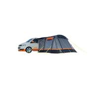 OLPRO Loopo Breeze v2 Charcoal & Orange Inflatable Driveaway Campervan Awning 3.1m x 3.9m with canopy poles, sewn in groundsheet, vehicle height 190-250cm, perfect for families