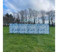 OLPRO Stone Wall Folding Wooden Windbreaks 5 Pole