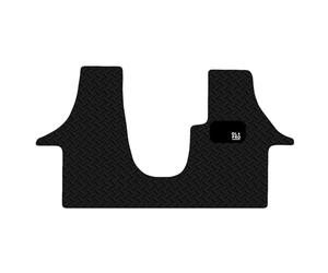 OLPRO T5 and T6 Transporter Rubber Cab Mat - Durable, Non-Slip Front Mat for VW T5 and T6 with Bench Seats - Not Walk-Through Single Seats.