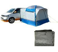 OLPRO Uno Breeze® v2 Campervan Awning - Orange - Footprint - Blue