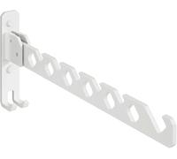 OLRWSLG Wall Mounted Clothes Hanger 34 x12.5x3cm Foldable Clothes Organizer 180°Rotation Heavy Duty Wall Clothing Drying Rack Metal Clothing Hooks Laundry Dryer Rack Shelve for Bathroom Bedroomn Hotel