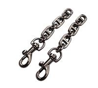 OLSEEY Purse Strap Extender 2Pcs Bag Extender Chain for Shoulder Bag Metal Chain Strap Extender Replacement Purse Extender Bag Extender Accessory(2 Pieces Gunmetal), 2 Pieces Gunmetal, S