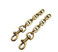 OLSEEY Purse Strap Extender 2Pcs Chain for Shoulder Bag Metal Chain Strap Replacement Purse Extender Accessory (2 Pieces Vintage Gold)