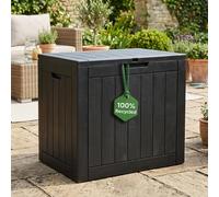 Olsen & Smith 118L Recycled Lockable Compact Garden Storage & Parcel Box
