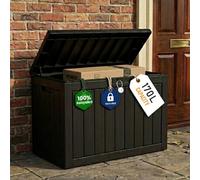 Olsen & Smith 170L Lockable Outdoor Garden Storage Box & Deck Chest