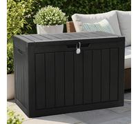 Olsen & Smith 170L Outdoor Storage Box Waterproof, Small Plastic Garden Storage Box For Patio & Balcony