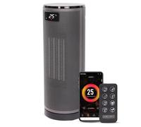 Olsen & Smith 1800W Smart Ceramic Heater Wi-Fi/App/Voice Control for Indoor Use, Small Compact Energy Efficient Tabletop Plug In Electric Portable Fan Room Space Heater with Thermostat, Fast Heating