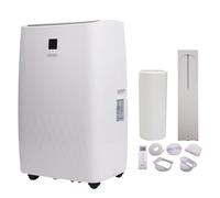 Olsen & Smith 3-in-1 Portable Air Conditioning Unit, AC Air Con Conditioner Cooler On Wheels with Cooling, Fan & Dehumidifier Functions, Window Kit, 24H Timer & Remote Control (12000-BTU)