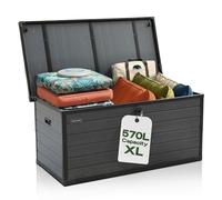 Olsen & Smith 570L Large Heavy-Duty Outdoor Garden Storage Box & Chest