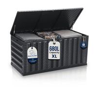 Olsen & Smith 680L Folding Garden Storage Box, Quick Setup & Space-Saving