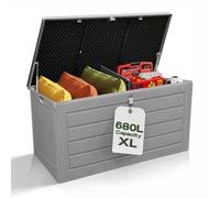 Olsen & Smith 680L Lockable Garden Storage Box and Bench Seat