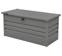 Olsen & Smith Metal Outdoor Garden Storage Box - Weather Resistant Heavy Duty Garden Box with Built In Lock - Massive Capacity Storage Chest for Tools Cushions Toys & More (400L)