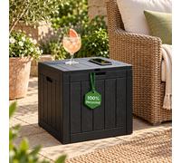 Olsen & Smith Sit-On Garden Storage Box & Side Table - Small Outdoor Cube