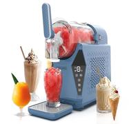 Olsen & Smith Slushie Machine Drinks Chiller & Soft Serve Ice Cream Dispenser Frozen Drink Cocktail Sorbet Milkshake Iced Coffee Whippy Frappe Slushy Maker Machine for Home Kitchen Blue