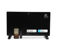 Olsen & Smith Smart Glass Panel Heater 2500W Electric Radiator in Black | Size: 106 cm x 45 cm x 15 cm Olsen & Smith Black 106 cm x 45 cm x 15 cm