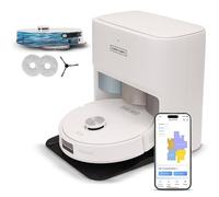 Olsen & Smith Smart Self-Cleaning Robot Vacuum Cleaner with Mop, 10000Pa Strong Suction, Laser Navigation Robotic Vacuum Cleaning with Mopping & Collision Avoidance, 2.5L Self-Empty Charging Station