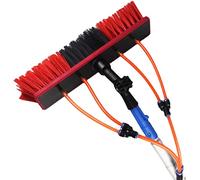 OLSKFUH 12Ft Telescopic Window Cleaning Pole Kit - Extendable Water Fed Pole For Solar Panels & Hard-To-Reach Areas - 3.6M Efficient Cleaning Tool For Ultimate Convenience,55cm Brush Head-10M/33FT