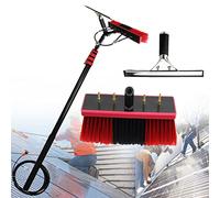 OLSKFUH 24Ft Extendable Window Cleaning Pole Kit - Water Fed Telescopic Brush & Spray Nozzle For Roof Glass Solar Panel Cleaning - Ideal For Conservatories & High Reach Tasks,35cm Brush Head-5M/17FT