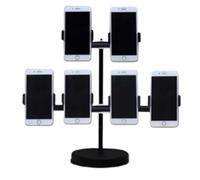 OLSKFUH 360° Rotating Mobile Phone Holder,Angle Adjustable Mobile Phone Holder,Desktop Mobile Stand,Left And Right Spacing Can Be Moved,2nd Floor 6 Digits