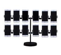 OLSKFUH 360° Rotating Mobile Phone Holder,Angle Adjustable Mobile Phone Holder,Desktop Mobile Stand,Left And Right Spacing Can Be Moved,2nd Floor 12 Digits