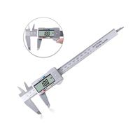 OLSKFUH 6Inch Digital Vernier Calipers Lcd Electronic Caliper, Carbon Fiber Gauge, Height Measuring Tools Instruments Micrometer - Measuring Tools,Silvery -150mm-1