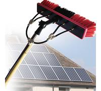 OLSKFUH Adjustable 3.6M Telescopic Water Fed Pole Kit - Window Cleaning Brush & Spray Washer For Outdoor Glass & Solar Panel Cleaning - Ultimate Cleaning Equipment,35cm Brush Head-12M/39FT