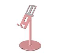 OLSKFUH Aluminum Alloy Tablet Phone Holder Adjustable Tablet Desktop Stand For Phone Mount,Rose Gold