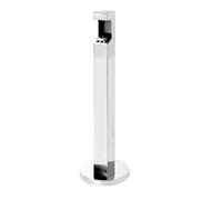 OLSKFUH Ash Tray Outdoors, Floor Ashtray Stand For Cigarettes Outdoor - Commercial Ashtray, Height Adjustable Patio Ashtrays For Cigarettes, Chrome Indoor Standing Ashtray,B-One Size